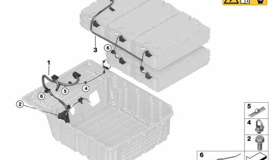 Cableado de Control OEM 61129470783 para BMW F45, F60. Original BMW.