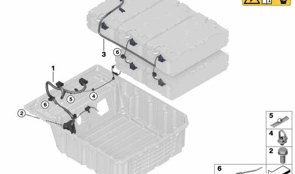 Arnés de Comunicación para BMW Serie 2 F45, F45N y MINI F60 (OEM 61278697674). Original BMW