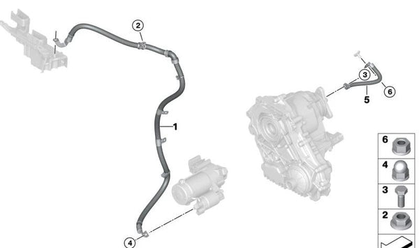 Tuerca Ciega para BMW Serie 1 F20N, F21N, F40, Serie 2 F22, F23, F44, F45, F46, G42, G87, Serie 3 F30N, F31N, F34N, F35N, G20, G21, G28, G80, G81, Serie 4 F32, F33, F36, G22, G23, G26, G82, G83, Serie 5 G30, G31, G38, G60, G61, G68, Serie 6 G32, Serie 7 G