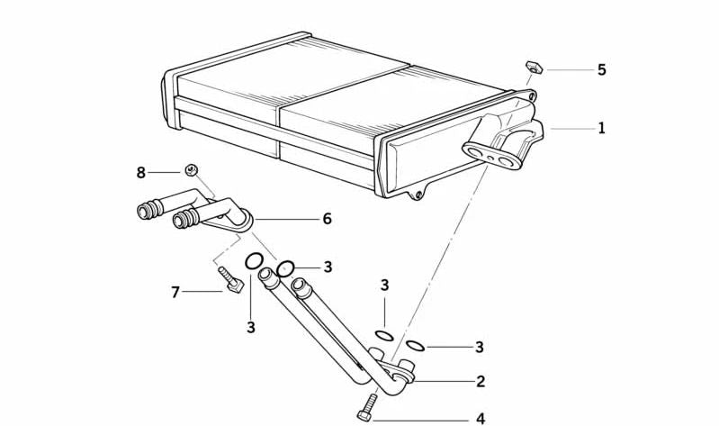 Conector de conductos de ventilación OEM 64118391141 para BMW E36 (Todos los modelos compatibles: 316i, 318i, 320i, 323i, 325i, 328i, M3). Original BMW.