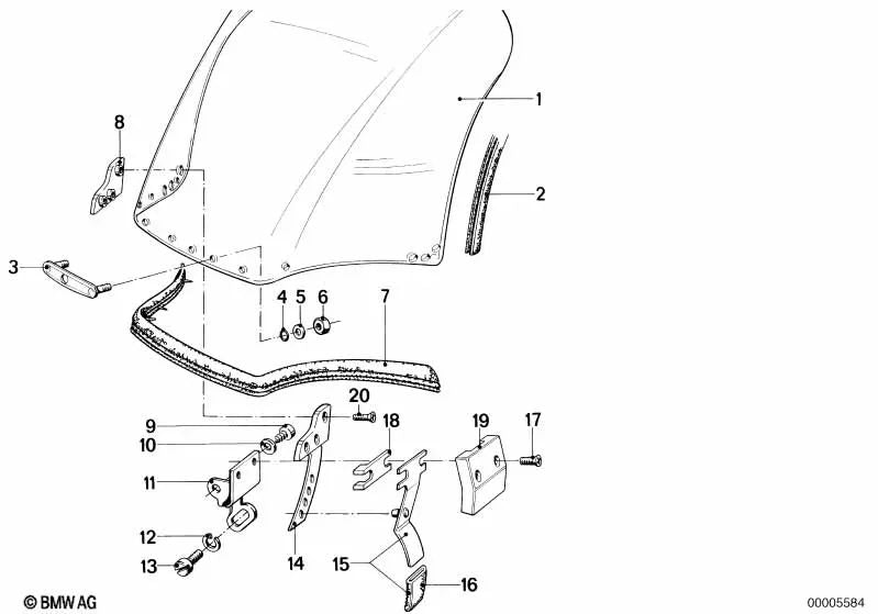 Abstand für BMW E46, F30, E53 (OEM 4663123955). Original BMW