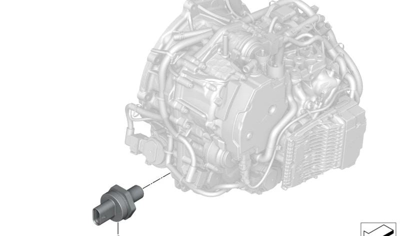 Sensor de pressão de óleo da caixa de engrenagens OEM 28008486556 para BMW F40, F52, F70, F44, F45, F46, U06, F48, F49, U11, U12, F39, U10, F55, F56, F57, F54, F60, U10, U10, F55, F56, F57, F54, F60, U10. BMW original.