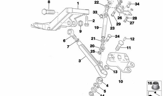 Tuerca hexagonal autoblocante OEM 07112200396 para BMW E30, E31, E32, E34, E36, E38, E39, E46, E52, E53, E60, E61, E63, E64, E65, E66, E67, E70, E83, E85, E86, E87, E88, F01, F02, F10, F11, F12, F13, F20, F25, F30, F31, F32, F33, F34, F36, F80, G30,