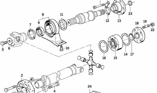 Espaciador para BMW E30, E28, E34, E24 (OEM 26111226887). Original BMW