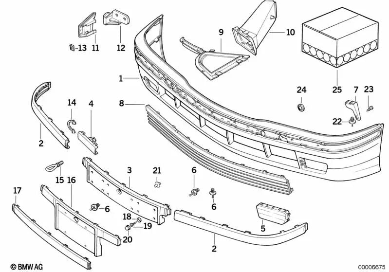 Aislamiento para BMW E36 (OEM 51118146076). Original BMW