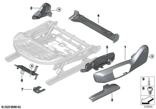 Soporte Unidad de Control para BMW Serie 1 F40, F52, Serie 2 F44, F45, F46, X1 F48, F49, X2 F39, Z4 G29, MINI F54, F55, F57, F60 (OEM 51207311523). Original BMW