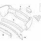 Right side cover for BMW X3 E83, E83N (OEM 51123400998). Original BMW.