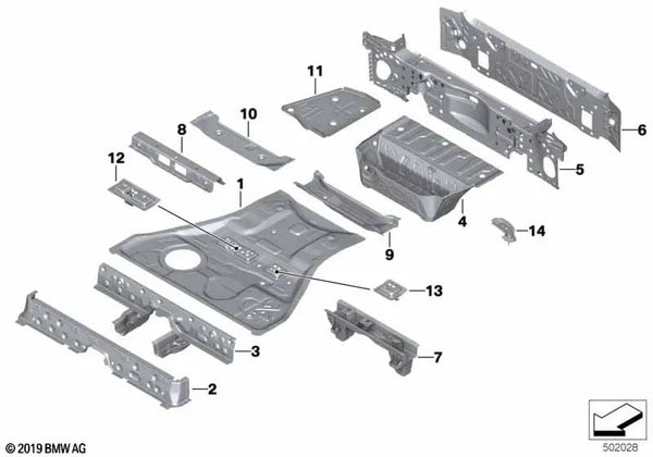 Soporte activo para BMW X7 G07, G07N (OEM 41009481455). Original BMW.