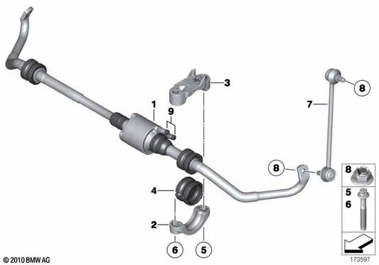 Estabilizador Activo para BMW F07, F10, F11, F06, F12, F13, F01N, F02N (OEM 37116781424). Original BMW