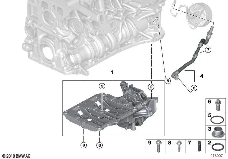 Tubo de vacío para BMW Serie 1 E81, E82, E87N, E88 Serie 3 E90, E90N, E91, E91N, E92, E92N, E93, E93N Serie 5 E60N, E61N X1 E84 X3 E83N (OEM 11667797654). Original BMW