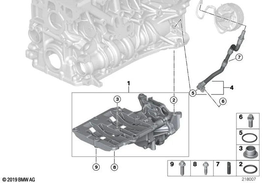 Vakuumröhre für BMW 1er E81, E82, E87N, E88 3er E90, E90N, E91, E91N, E92, E92N, E93, E93N 5er E60N, E61N X1 E84 X3 E83N (OEM 11667797654). Original BMW