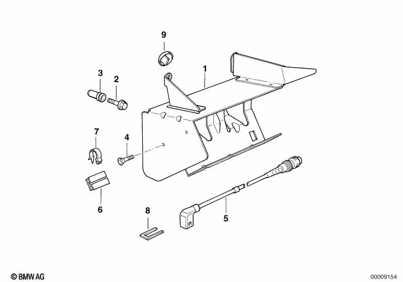 Tuerca de remache ciego de cabeza avellanada para BMW E36, E34, E32, E31 (OEM 52201975880). Original BMW