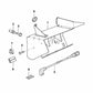 Soporte para Cambiador de CD para BMW Serie 3 E36 (OEM 65128360671). Original BMW