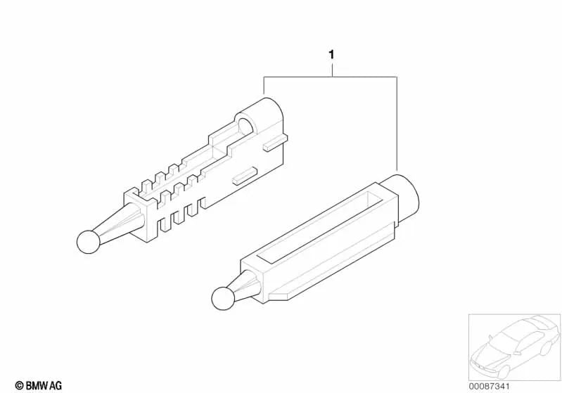 Headlight einstellelement for BMW Series 5 E39 (OEM 63120027924). Genuine BMW.