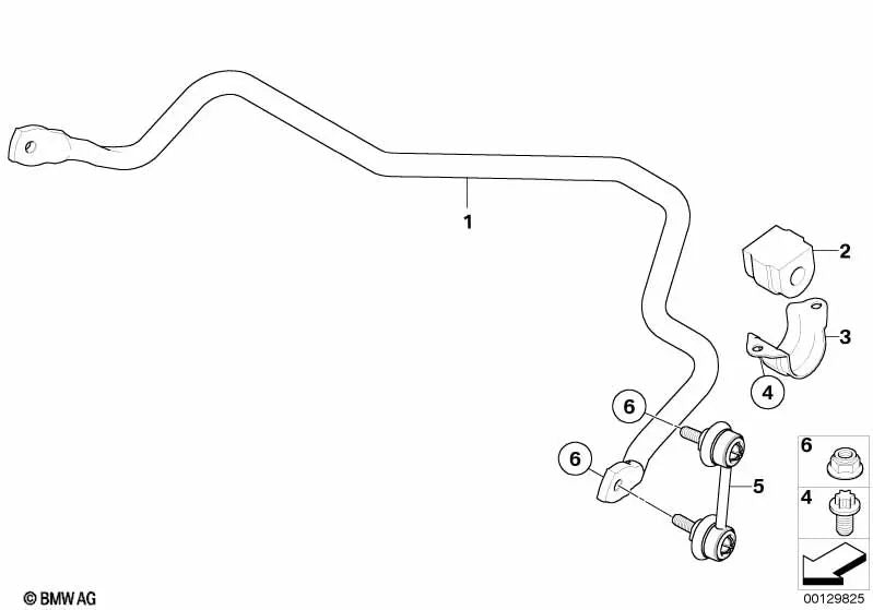 Pendelstütze para BMW X3 E83, E83N (OEM 33503414297). Original BMW