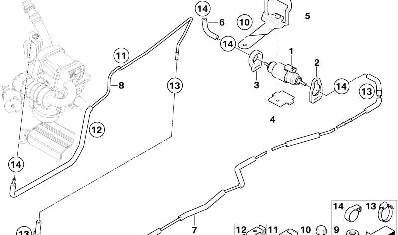 Unterstützung für BMW 3er E90, E90N, E91, E91N, E92, E92N, E93, E93N (OEM 64126953789). Original BMW