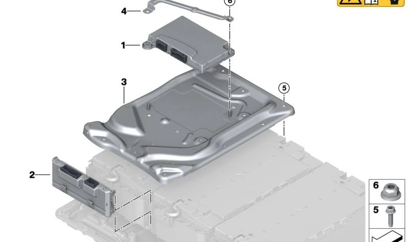 Placa de soporte para BMW F45, F48N, F39, MINI F60 (OEM 61278617037). Original BMW