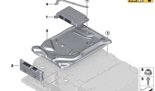 Soporte de módulo SME OEM 61278657703 para BMW F45, F46, F30, F31. Original BMW.