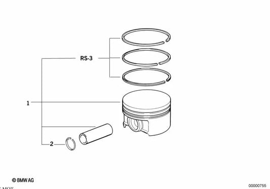 Elastikring für diverse BMW Modelle (OEM 11257742694). Original BMW