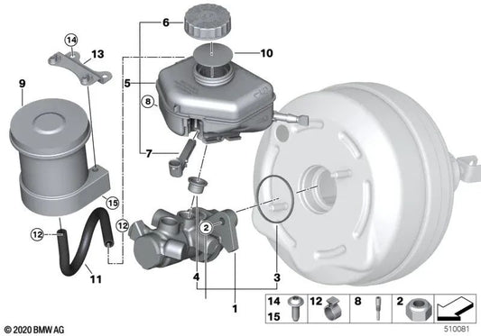 Cierre para BMW Serie 1 F20, F21, F40, F52, Serie 2 F22, F23, F44, F45, F46, G42, Serie 3 F30, F31, F34, F80, G20, G21, G28, Serie 4 F32, F33, F36, F82, G22, G23, G26, i I01, I12, I15, X1 F48, F49, X2 F39, Z4 G29, MINI F54, F55, F56, F57, F60 (OEM 3433685