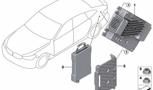 CI Plus-Modul-Adapterunterstützung für BMW 6er G32, G32N, X3 F97, G01, X4 F98 (OEM 65158796395). Original BMW