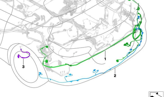 Cableado para parachoques trasero para BMW G29 (OEM 61128716567). Original BMW