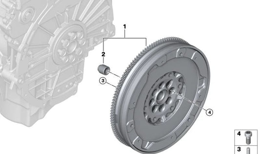 Bimasa Steaver OEM 21207589445 pour BMW E81, E82, E87, E88. BMW d'origine.