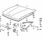 Spacer for BMW Series 5 E34 (OEM 41611913895). Genuine BMW.