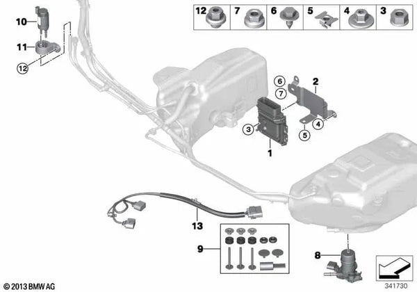 Bomba de transferencia para BMW F07N, F10N (OEM 16197344263). Original BMW