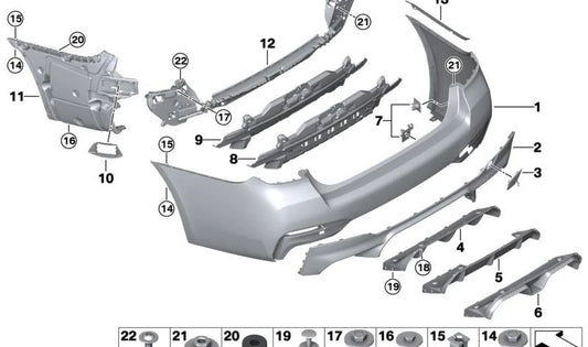 Izquierdo OEM -Kleberschutz 51127385755 für BMW F90, G30. Original BMW.