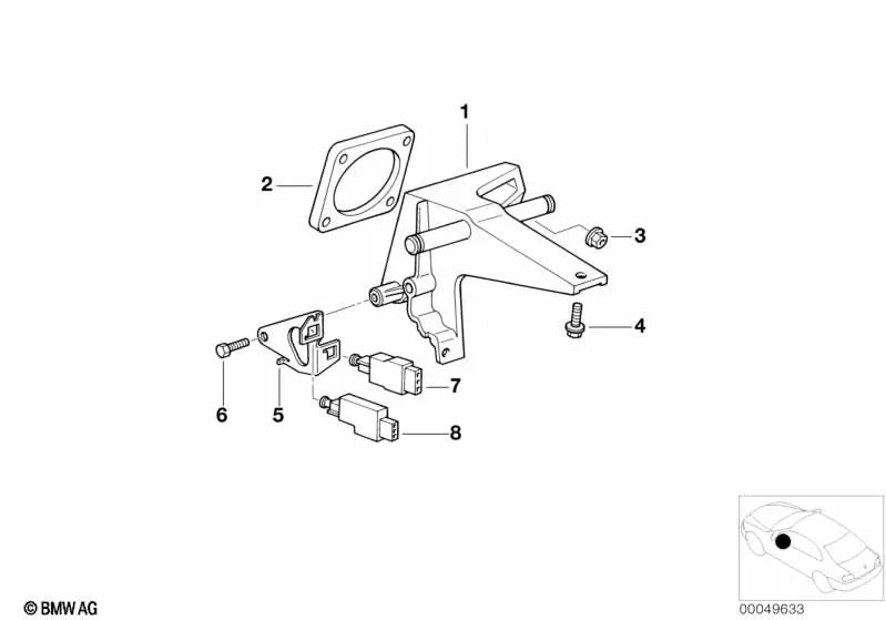 Asbestos-free gasket for BMW 3 Series E36 (OEM 35111157482). Genuine BMW