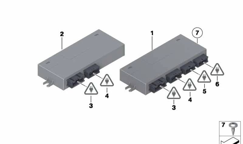 Módulo de Funciones Traseras para BMW F11 (OEM 61357365901). Original BMW