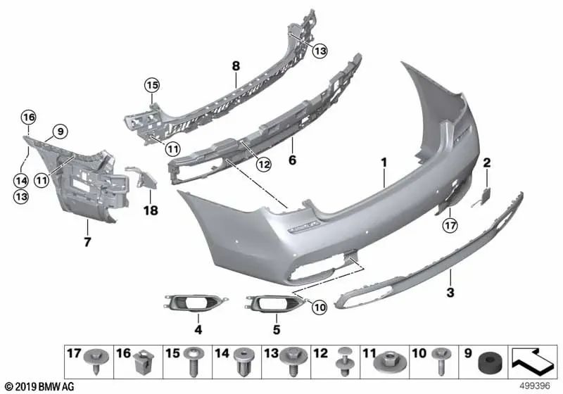 Cobertura derecha para BMW G12 Serie 7 (OEM 51128069688). Original BMW.