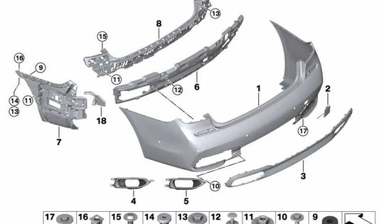 Adaptador para BMW Serie 7 G11, G12 (OEM 51128061579). Original BMW