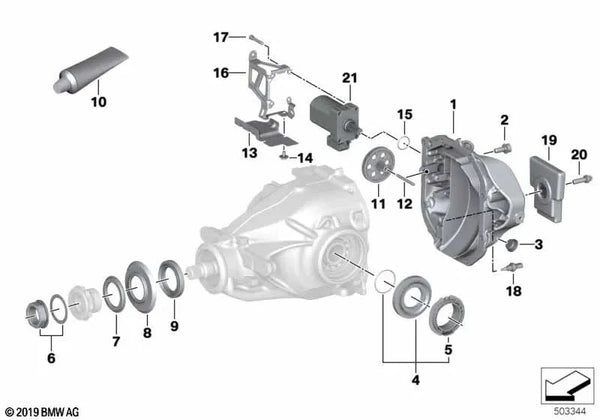 O-Ring Actuador de Cambio para BMW G42, G20, G20N, G21N, G22, G23, G26, G30N, G14, G15, G16, I12, I12N, I15, G01, G01N, G02, G02N, G05, G05N, G18, G06, G06N, G07, G29 (OEM 27218645076). Original BMW