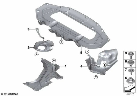 Difusor trasero para BMW G11N, G12N (OEM 51757483919). Original BMW.