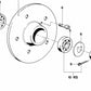 Rodamiento de rodillos cónicos para BMW E21, E12, E24 (OEM 31212634106). Original BMW