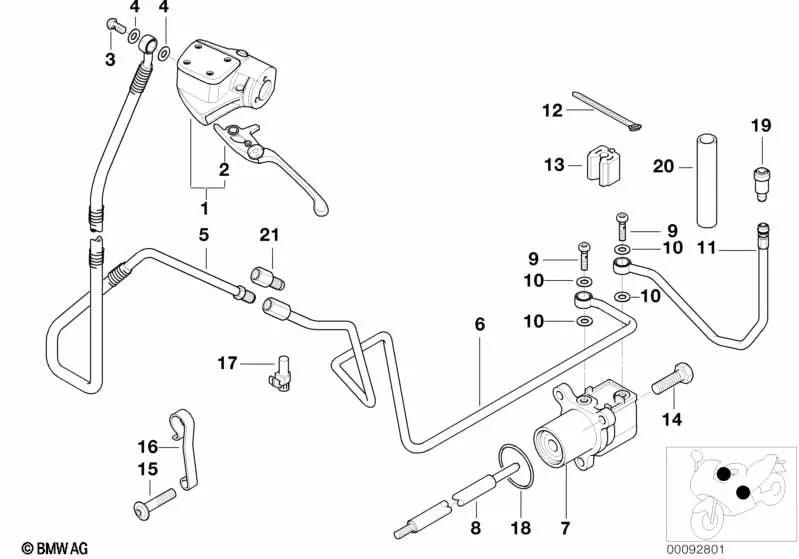 Pieza amortiguadora para BMW Serie 7 E38, Serie 8 E31, BMW Motorrad R K30 (OEM 21521159564). Original BMW.