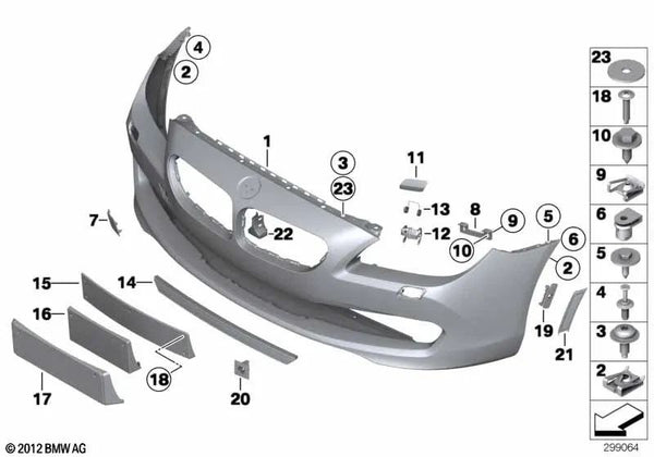 Soporte izquierdo para BMW Serie 6 F06, F12, F13 (OEM 51117231769). Original BMW.