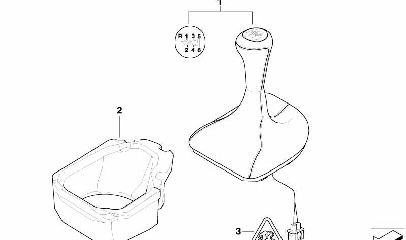 Couvercle du levier de vitesses OEM 25117582841 pour BMW E63, E64. BMW d'origine.