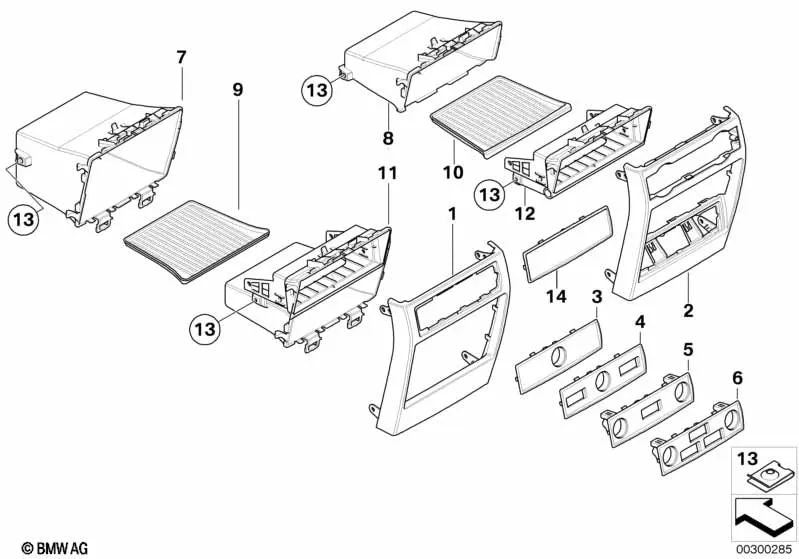 Rear blend for BMW X5 E70, E70N, X6 E71, E72 (OEM 51166973511). Genuine BMW