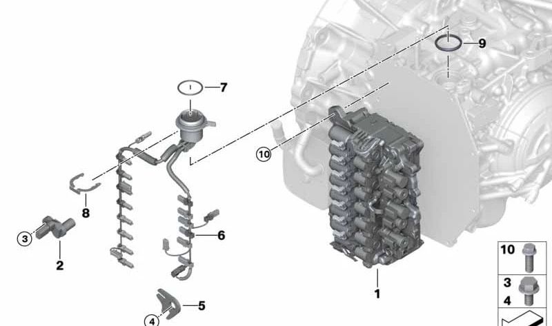 Steuergerät für BMW 2er F45N, F46N, X1 F48, X2 F39, MINI F54, F55, F56, F57, F60 (OEM 24338484258). Original BMW