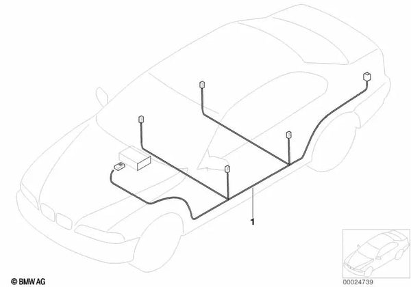 Audiocable HiFi para BMW E46 (OEM 61116934743). Original BMW