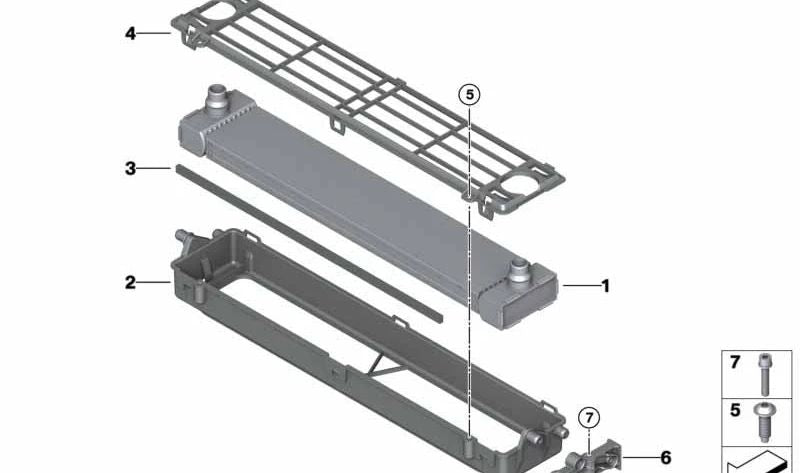 ** Scellant Strip OEM 17117594626 pour BMW F95, F96. BMW original **