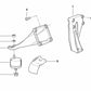 Rechte Halterung für BMW Serie 5 E34 (OEM 11811135948). Original BMW