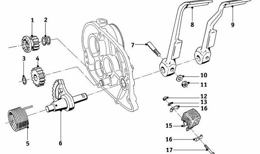 Kupplungsfedern OEM 23511056116 für BMW (kompatible Modelle: E46, E90, E92, F30, F32, G20, G30). Original BMW.