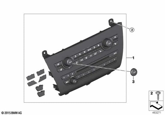 Kit de reparación del módulo de radio y control de climatización para BMW F15, F85, F16, F86 (OEM 64119388811). Original BMW