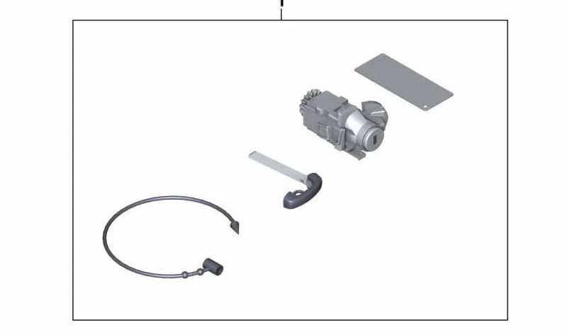 Cilindro de cierre mecánico OEM 51217322316 para BMW F20, F21, F22, F23, F87. Original BMW.