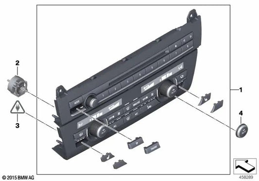 Repair kit for radio and climate control unit for BMW F10, F11, F18 (OEM 61319328426). Original BMW.