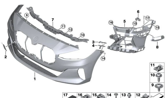 Support droit OEM 51118737242 pour BMW U06. BMW d'origine.